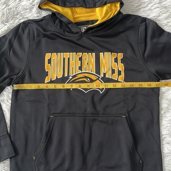 NEW J. AMERICA SOUTHERN MISS GOLDEN EAGLES UNISEX  POLY HOOD YOUTH SIZE MEDIUM - Picture 7 of 12